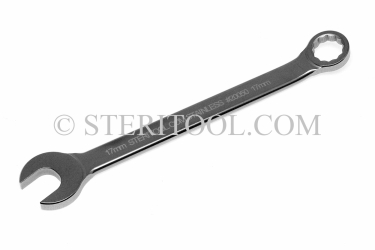 #41050_316 - 17mm Non-Magnetic Stainless Steel Combination Wrench. 316SS. combination, wrench, spanner, stainless steel, non-magnetic, non magnetic, nonmagnetic